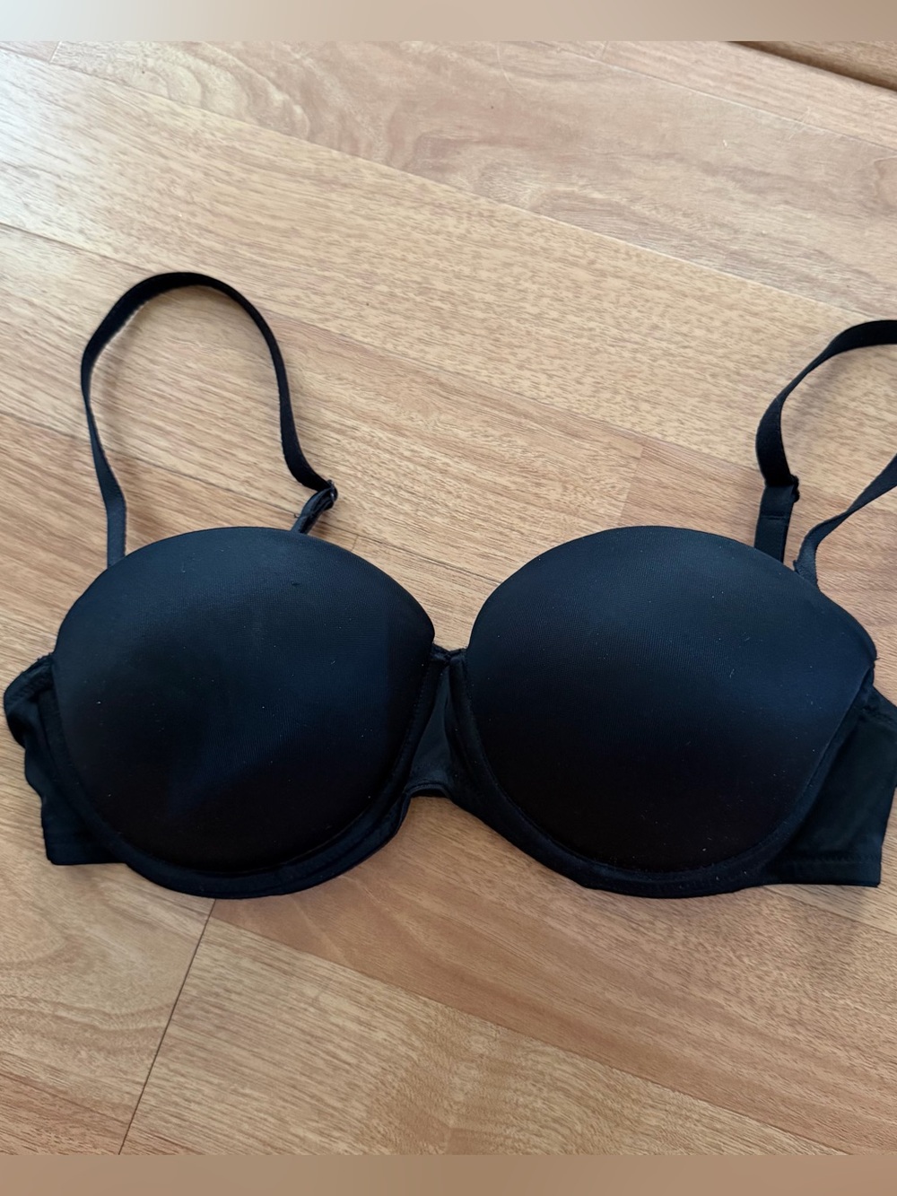 PINK Wear Everywhere Black Demi Push-Up Bra